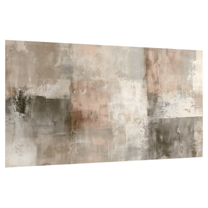 Blush and taupe abstract painting poster print on a white background