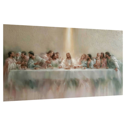 The Last Supper painting poster print on a white background