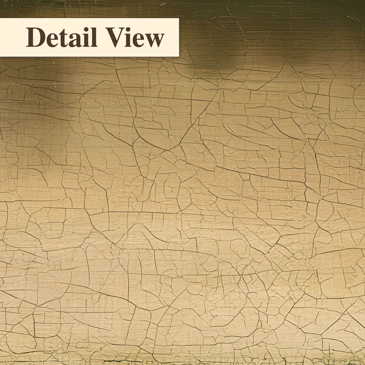 Antique sepia river painting detail close-up