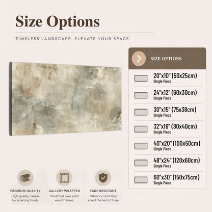 Neutral marble abstract painting canvas wall art size options