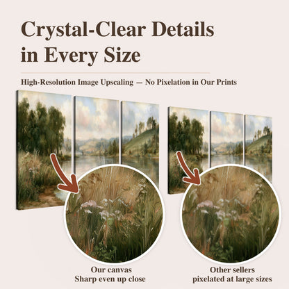 Pastel river valley painting high-resolution print quality comparison
