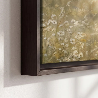 Jesus and the lamb painting framed canvas close-up showing the floating frame