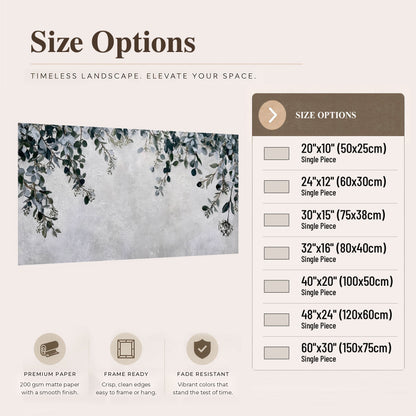 Eucalyptus leaves painting poster print size options