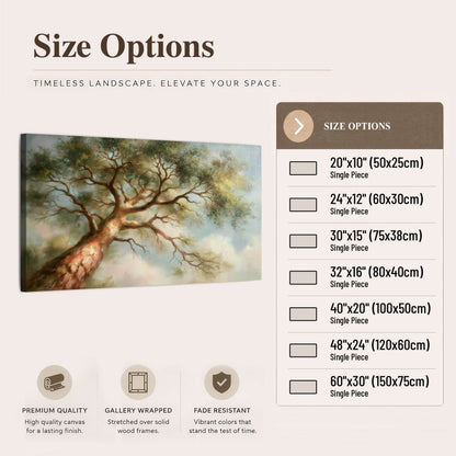 Majestic tree canopy painting canvas wall art size options