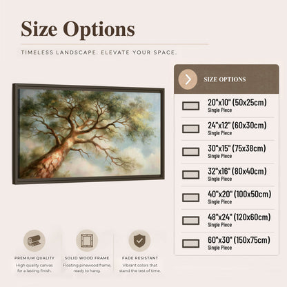 Majestic tree canopy painting framed canvas wall art size options