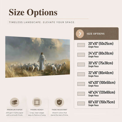 Jesus the Good Shepherd painting poster print size options